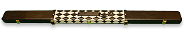Real leather luxury case with a plush suede interior