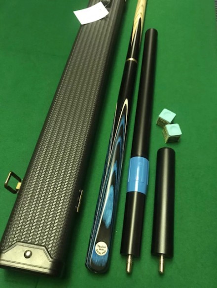 Taylor Made Snooker Cue Deal Choice £159.95 Or £179.95 Blue/black Swirl With Thin Sycamore Splice.